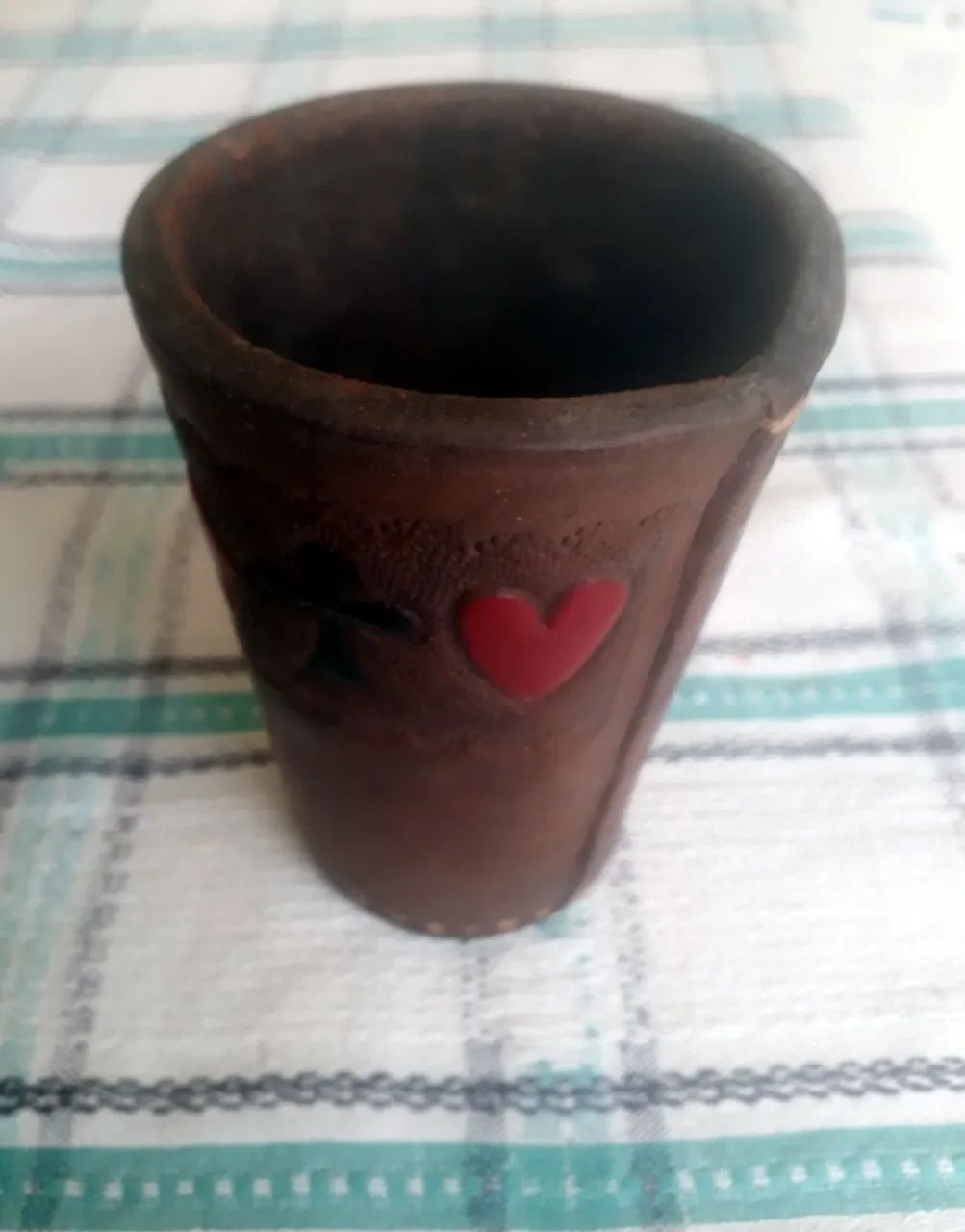 Copo de couro para jogo de dados - Foto 2
