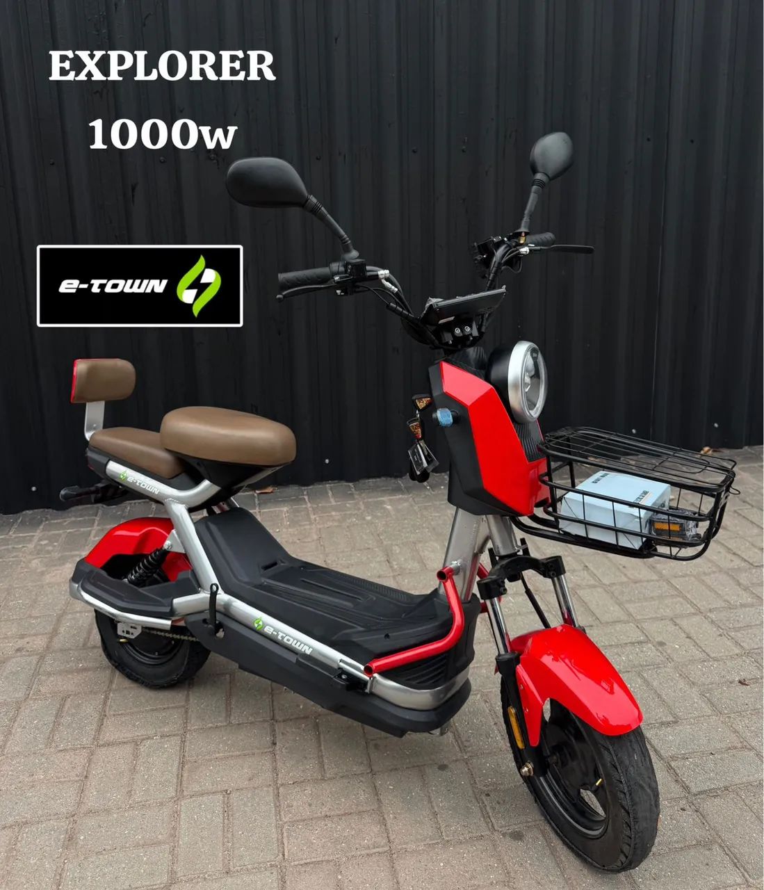 Scooter Elétrica Explorer vermelho 1000w