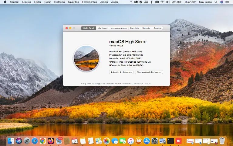 MacBook本体 MacBook Pro (13-inch, Mid 2012)os sierra Macbook Pro 13 - 2012 High Sierra - Notebooks - Jardim Karaíba