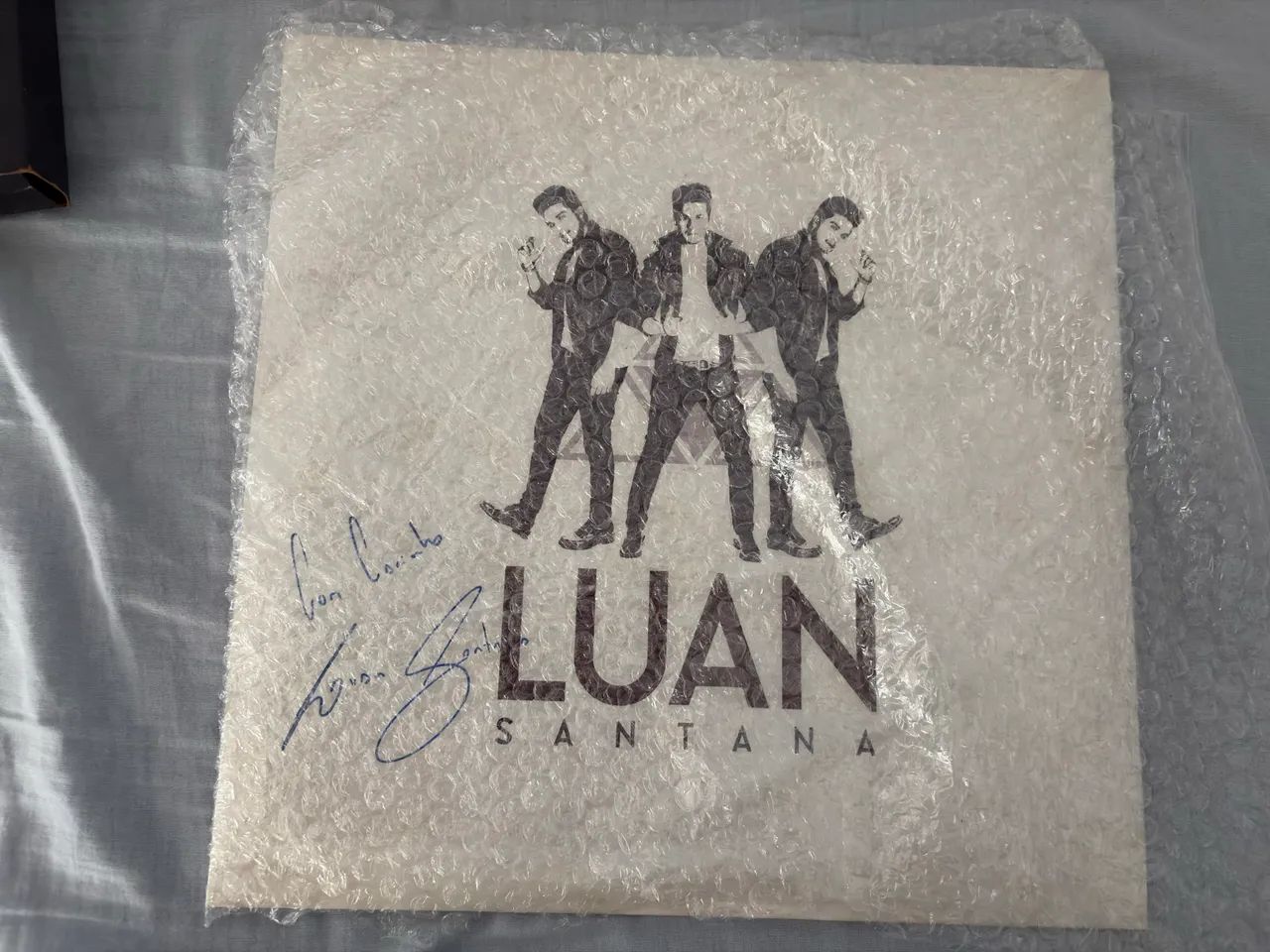LP Autografado Luan Santana Acústico - Usado