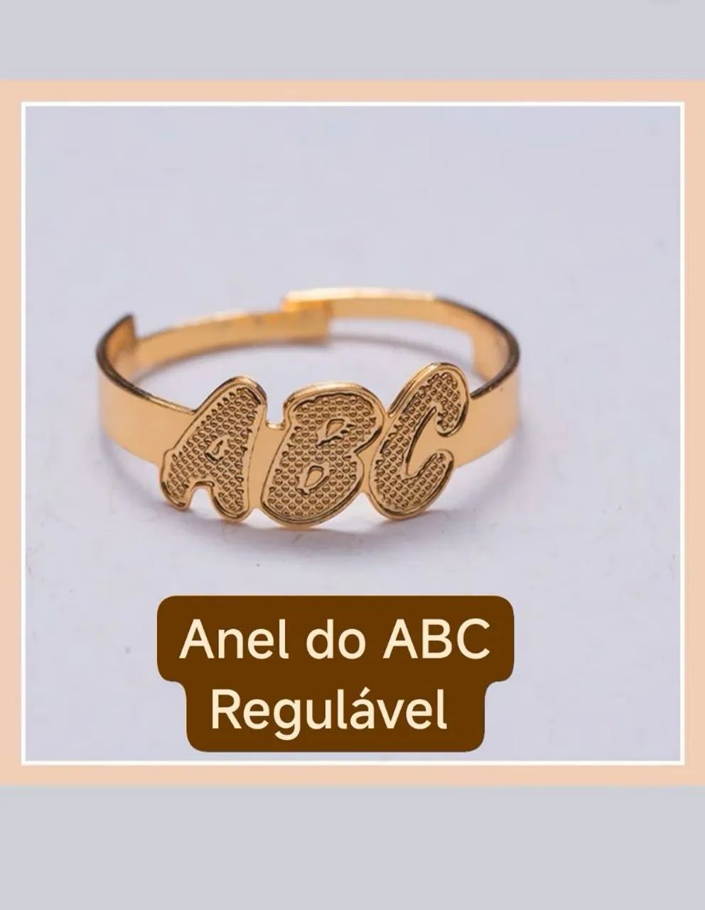 Anel do ABC regulavel  - Foto 3