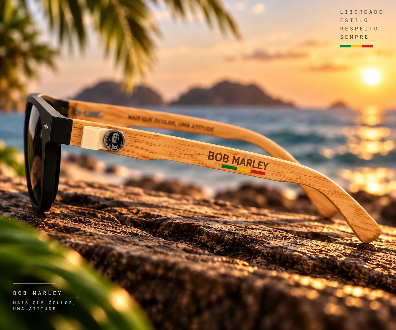 Óculos de Sol Bob Marley Masculino - Foto 4