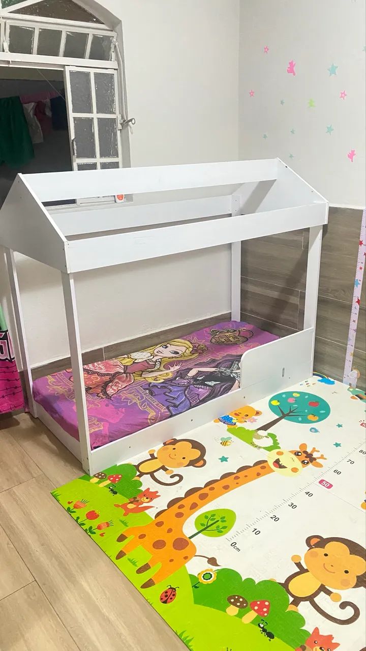Cama casinha infantil com colchão - Foto 2