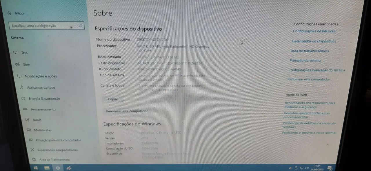 DESKTOP SOMENTE A CPU AMD C-60  - Foto 2