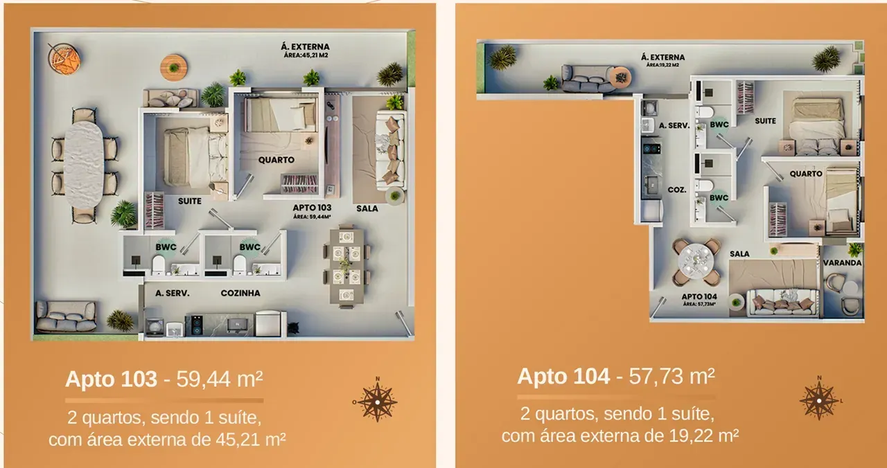 PLANTA 57m²
