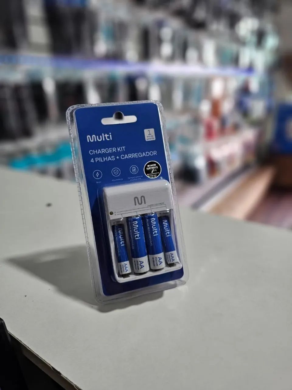 Carregador De Pilhas Multi 2 Pilhas Aa 2 Pilhas Aaa Bivolt