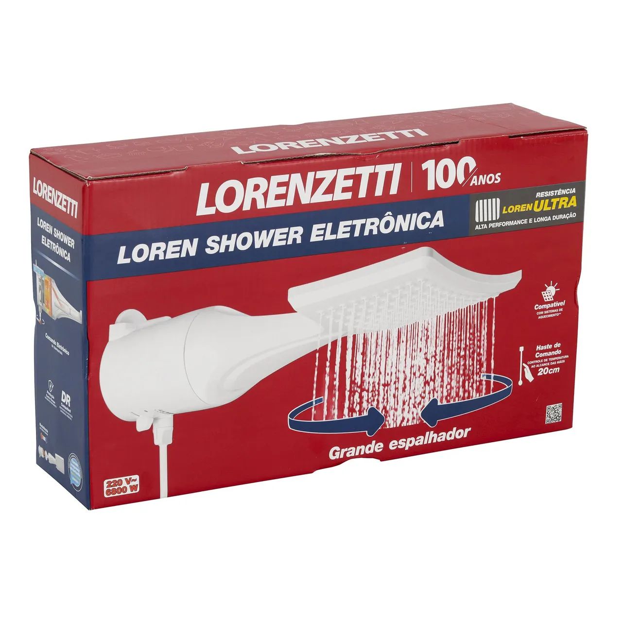 Chuveiro Lorenzetti Loren Shower Eletrônico 6800W 220V - Foto 3
