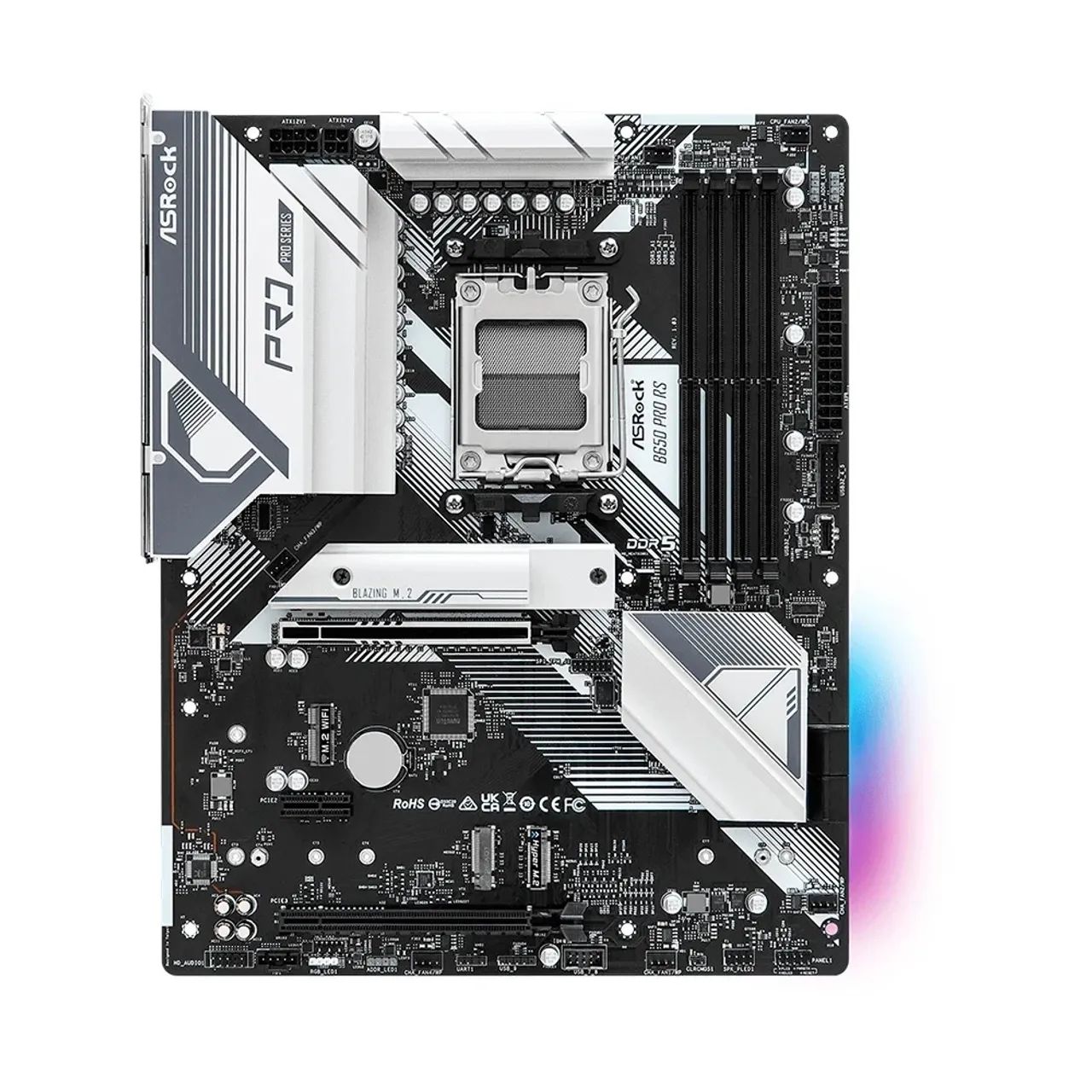 Placa mãe DDR5 AM5 B650 Pro RS - Foto 2