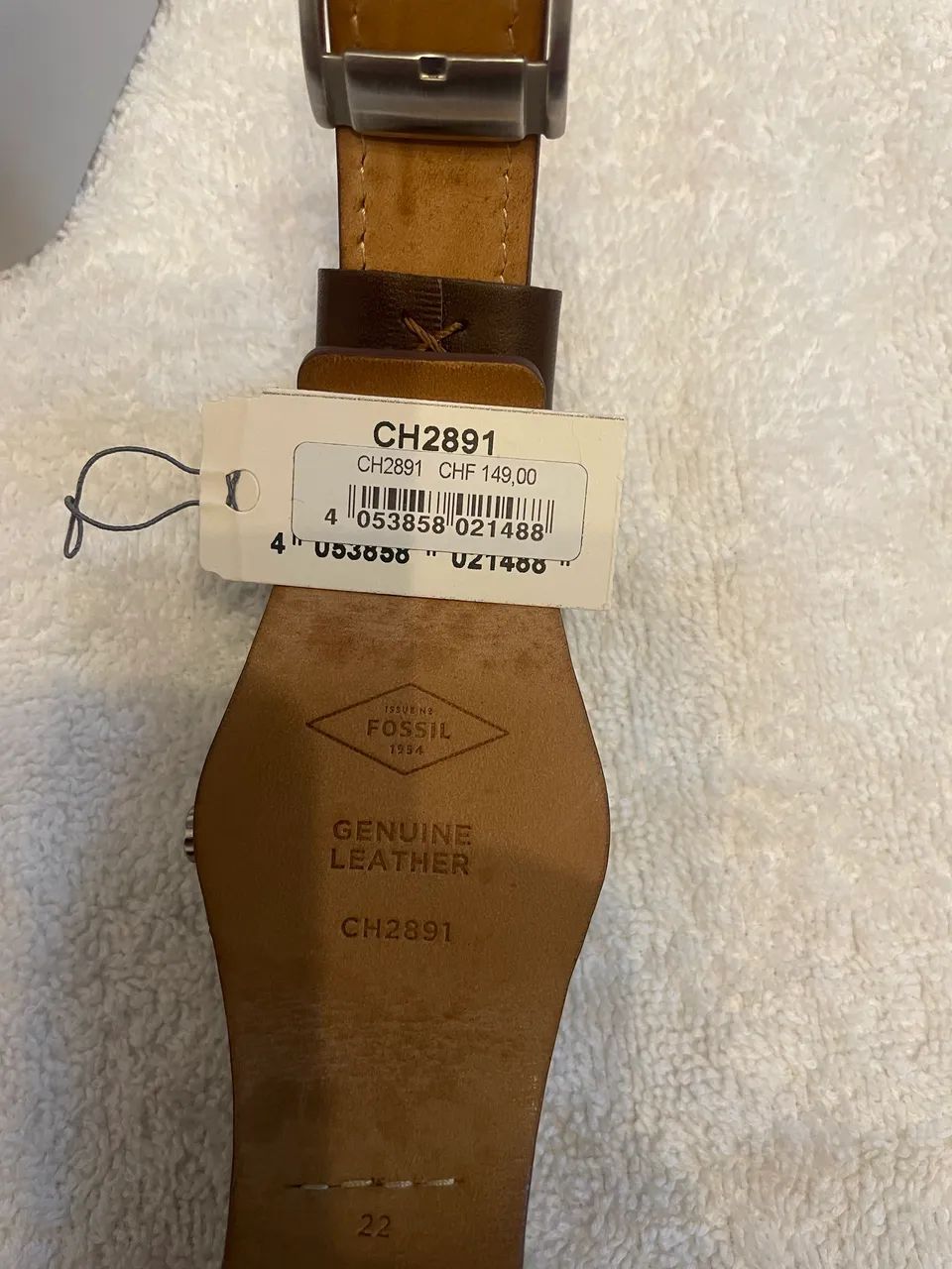 Relógio Fóssil Coachman pulseira em couro - Foto 5
