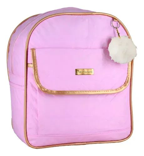 Kit Bolsa Maternidade Com Mochila E Chaveiro De Urso Bege Novo - Foto 4