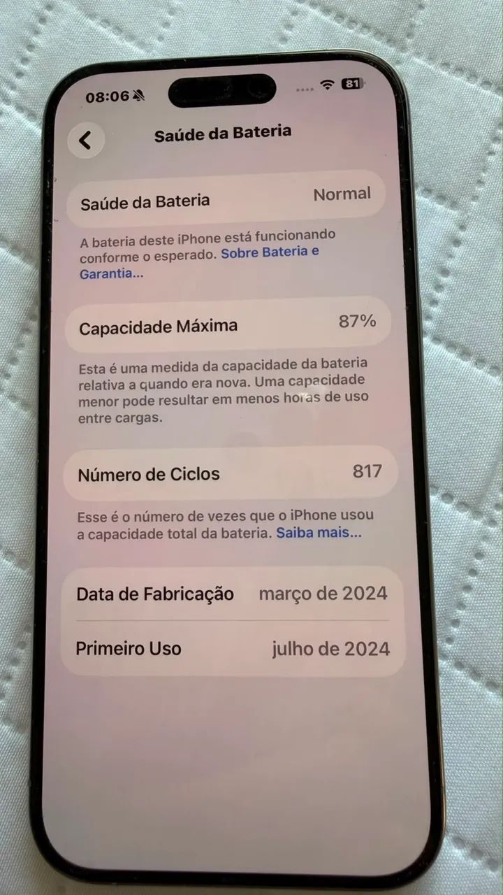 iphone 15 pro 128 GB semi novo  - Foto 4