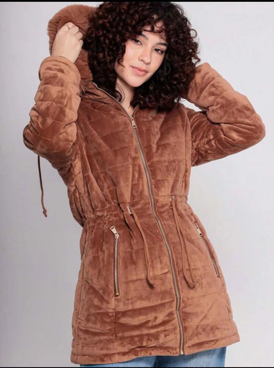 Parka suede acenturado  - Foto 3