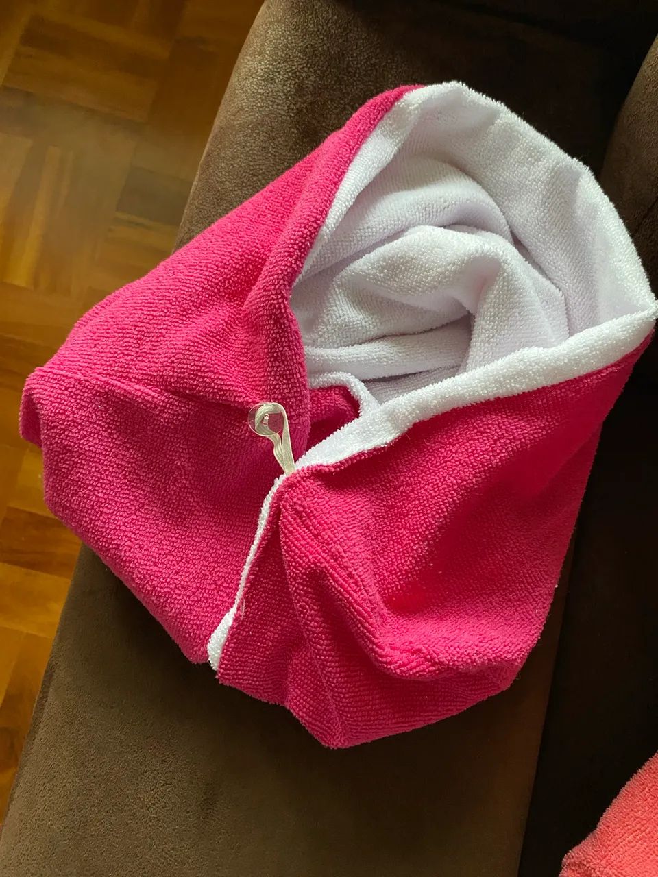 Touca anti-frizz de microfibra para secar o cabelo - Foto 2