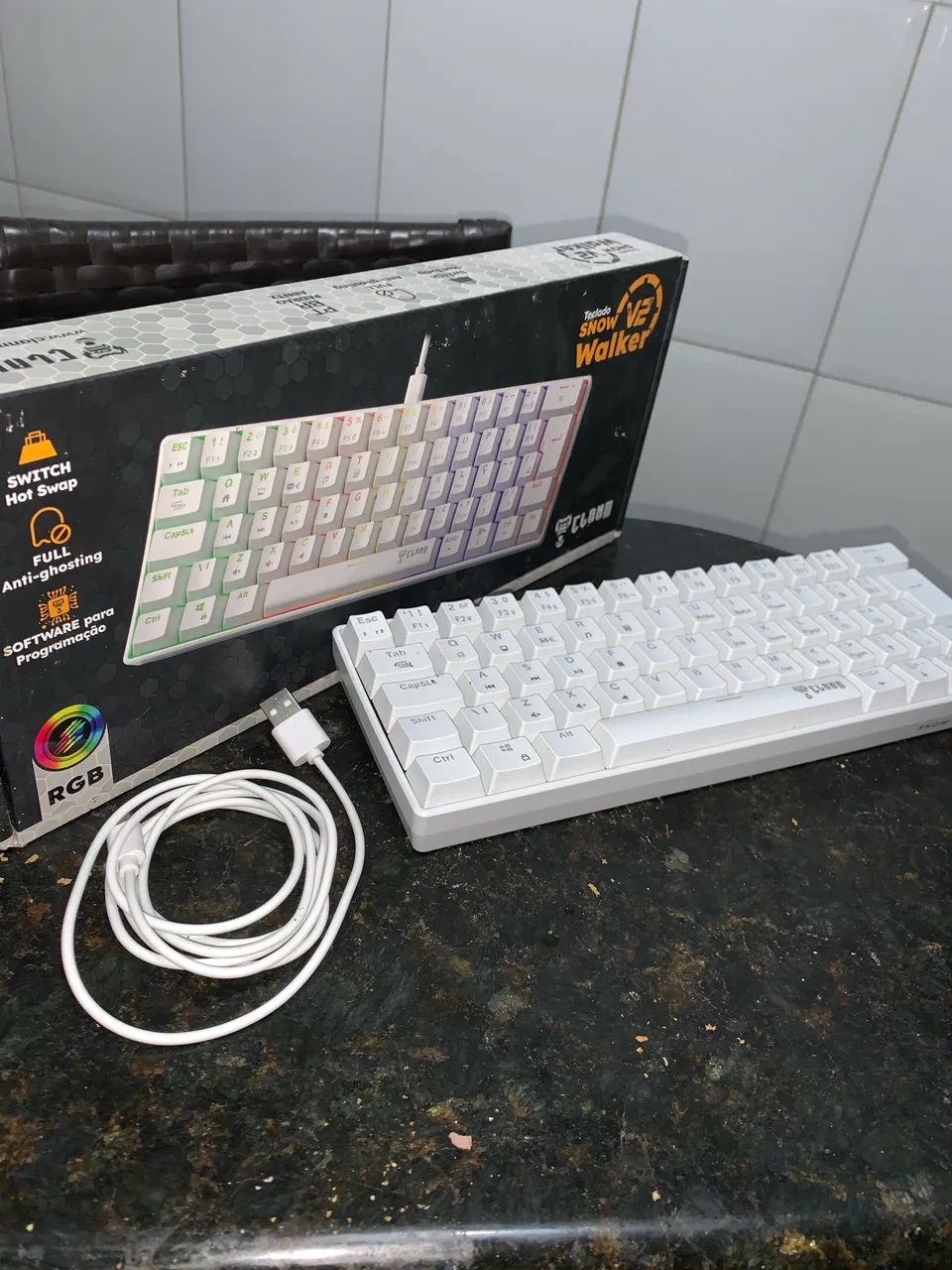 Teclado Snow Walker V2 - 60% - Switch Red - Software Personalizado  - Foto 4