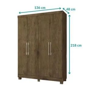 Guarda Roupas 4 Portas e 4 Gavetas - (Oferta)!! - Foto 5