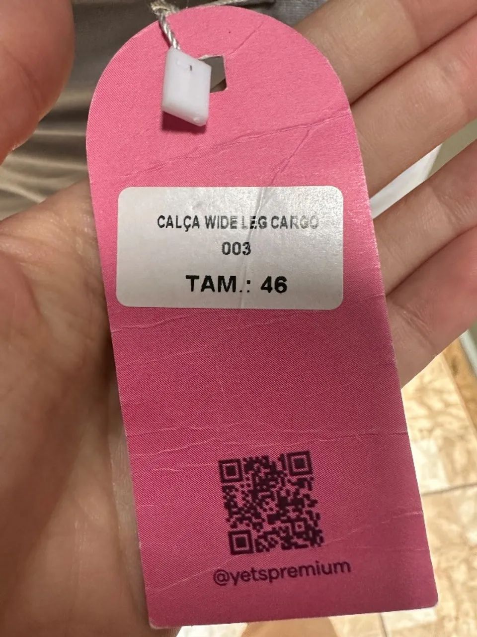 calça wide leg cargo yetspremium cinza - Foto 3