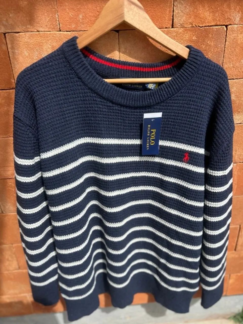 suéter polo ralph lauren listrado gg - Foto 4