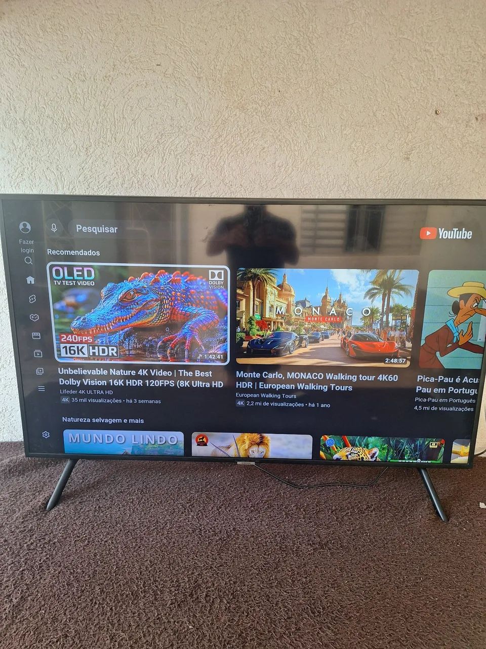 TV SMART SANSUNG 4K 50 POLEGADAS FUNCIONANDO PERFEITAMENTE ACEITO CARTÃO DE CRÉDITO  - Foto 4