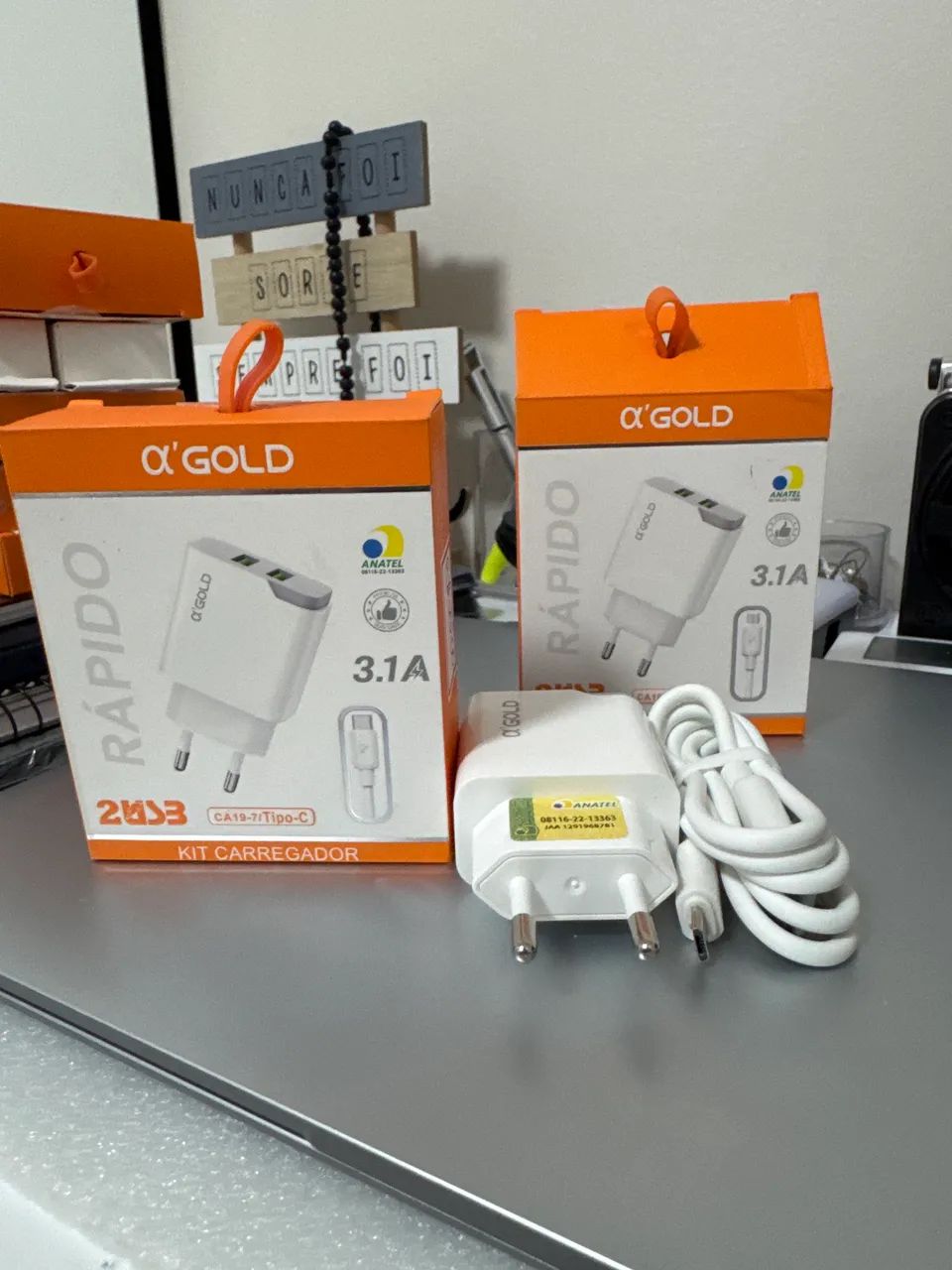 Carregador Gold micro , Fonte 2 entrada USB 