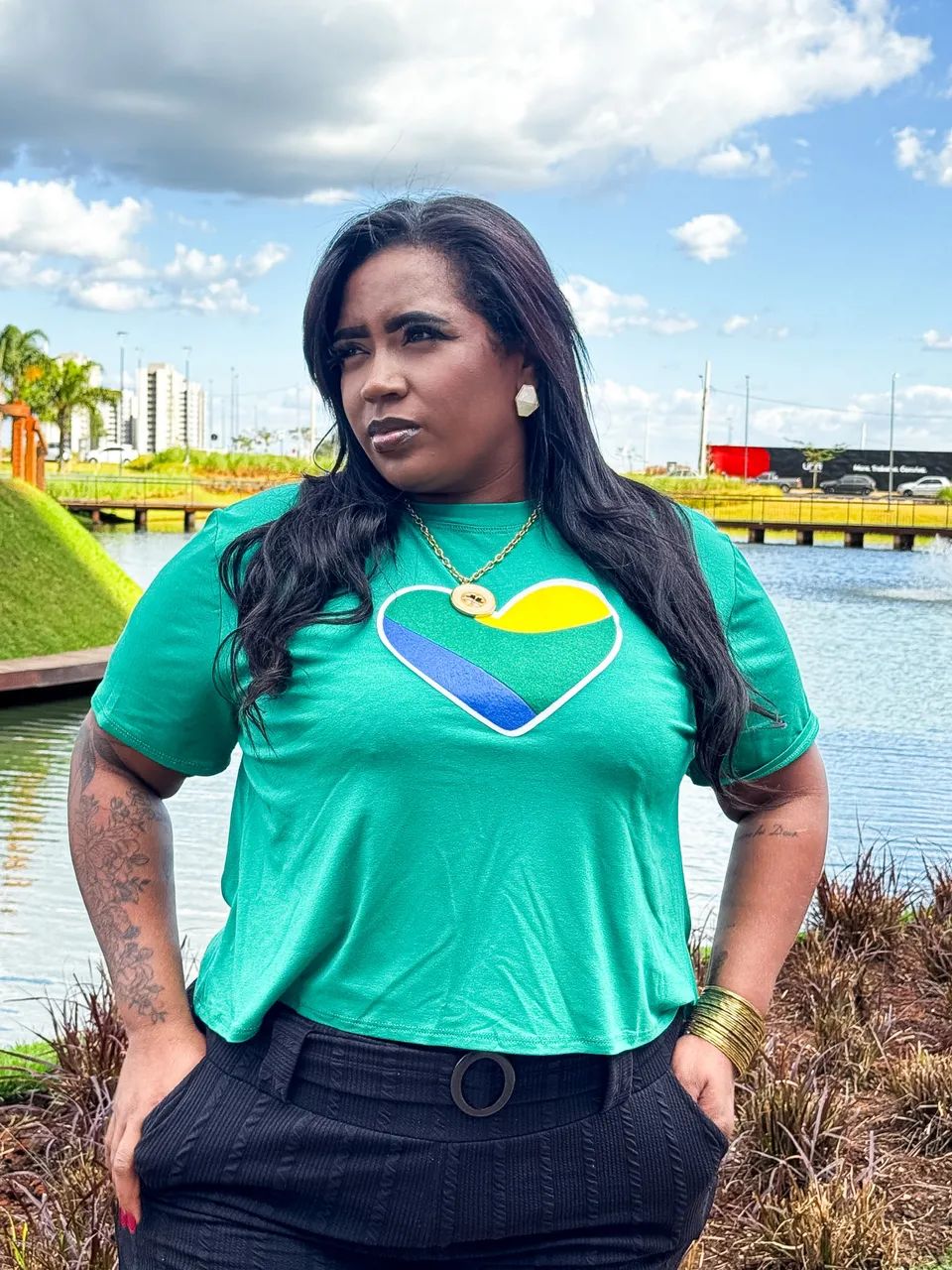 Blusa Brasil Plus Size