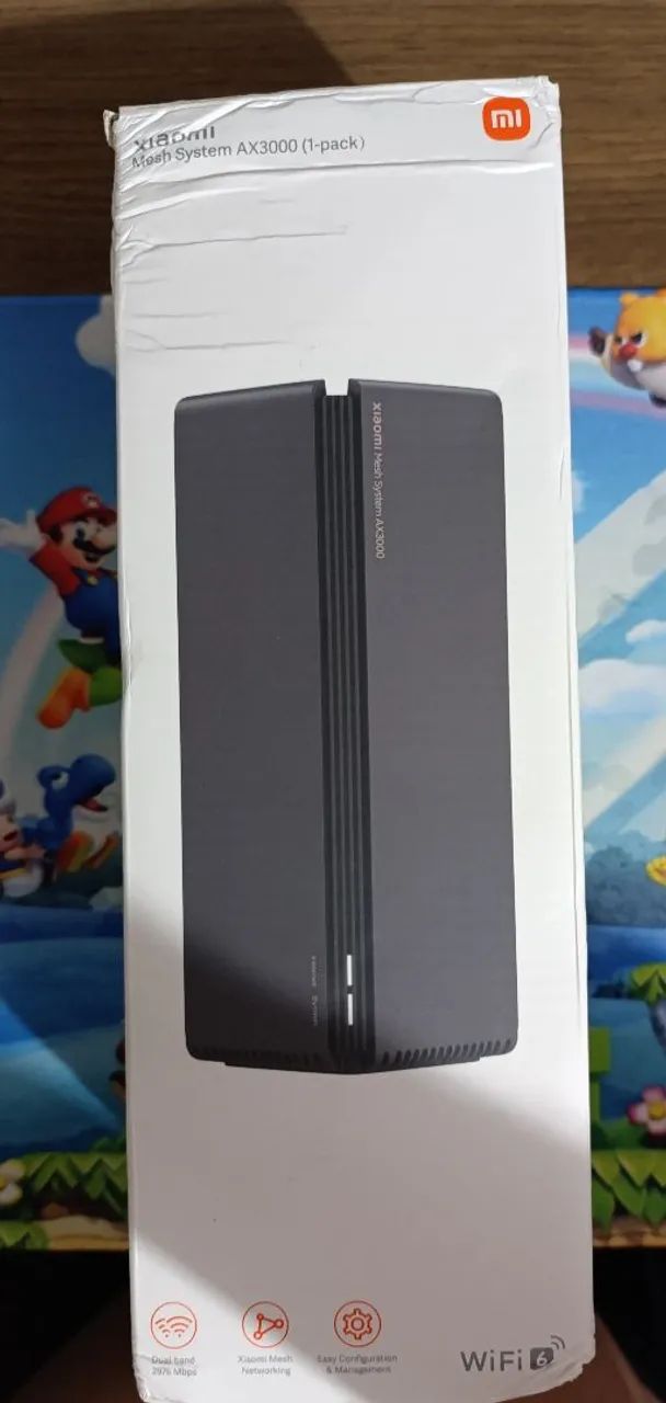 Roteador Xiaomi Mesh AX3000 Wi-Fi 6. Novo
