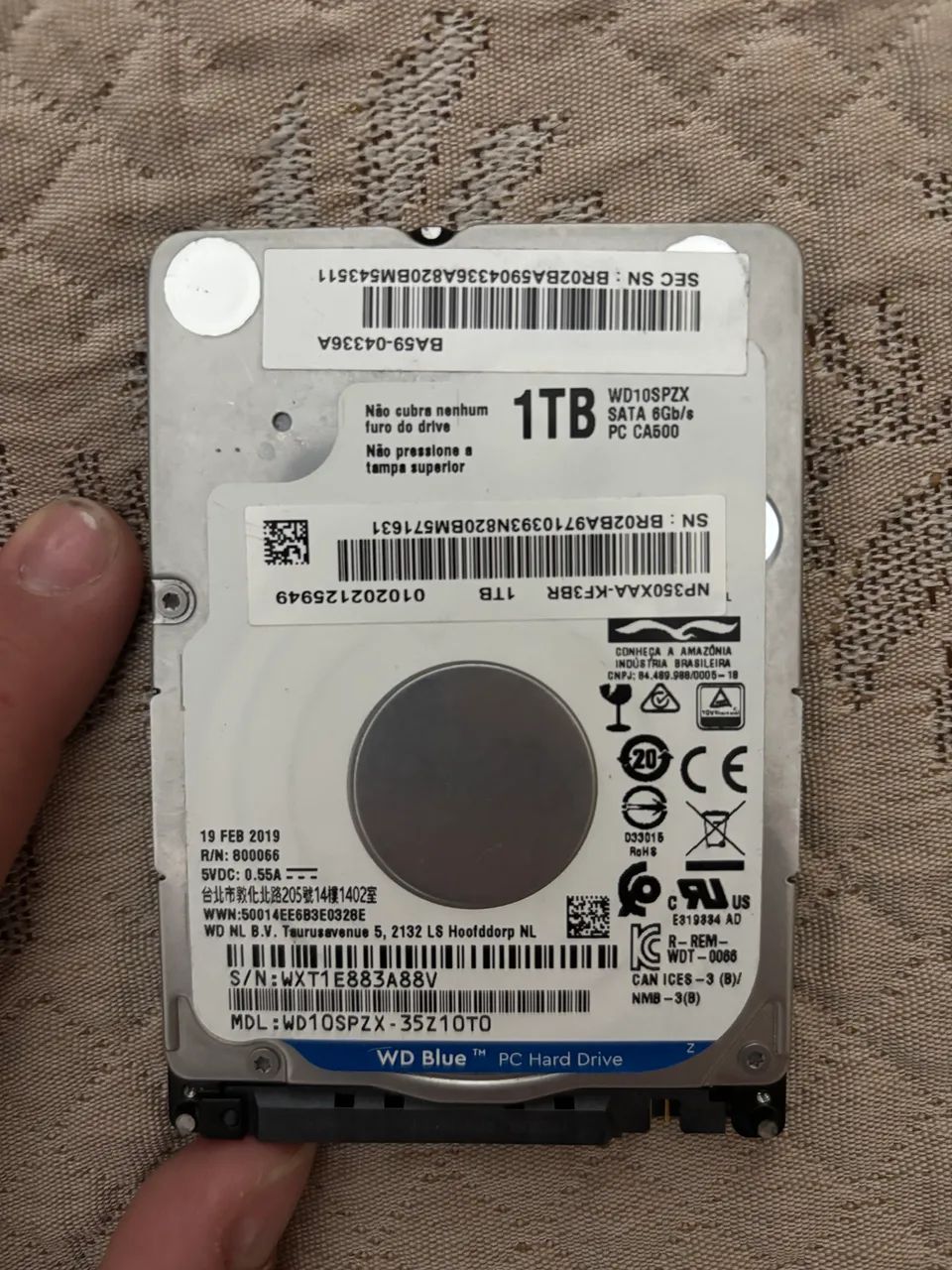 HD WD Blue 1TB - 2,5? SATA