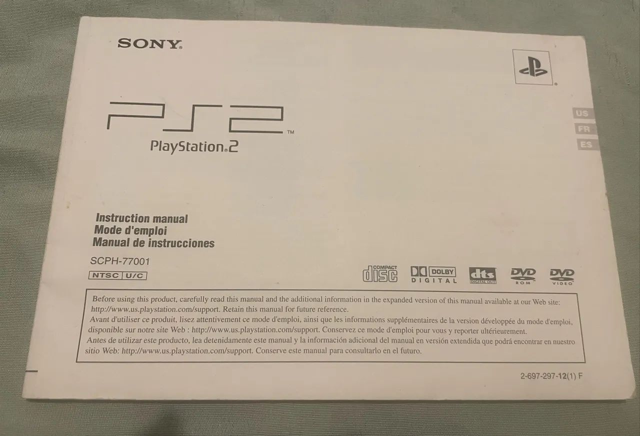 Manual Playstation 2 Slim Original 