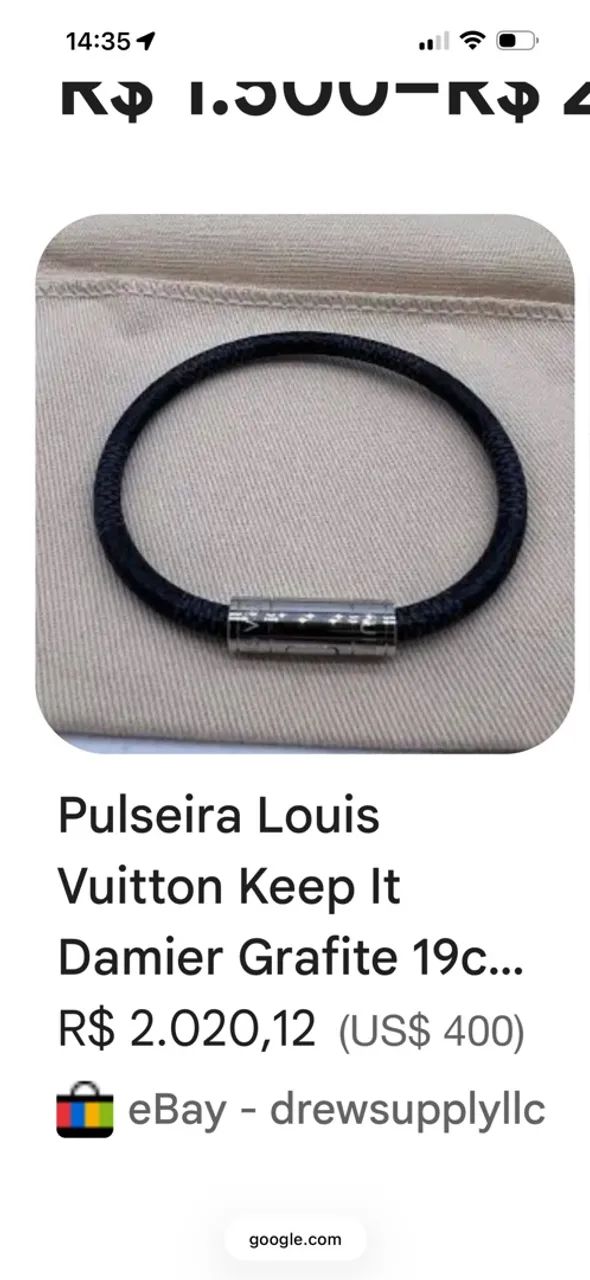 Pulseira louis vuitton keep it - Foto 2
