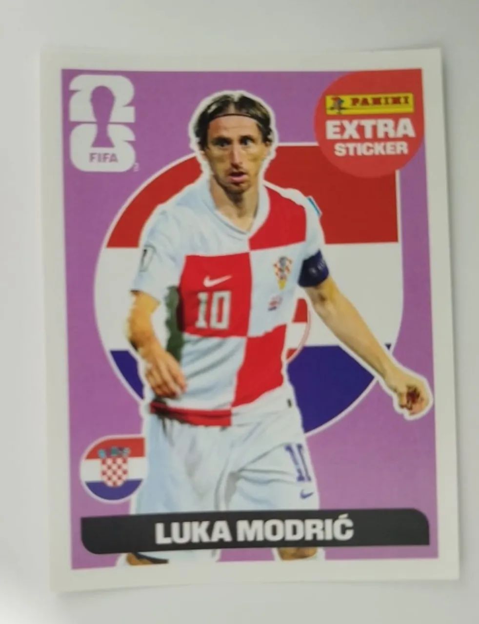 Figurinha Legend Extra Sticker MODRIC Copa 2026 Panini Original - ROXA / BORDÔ / REGULAR