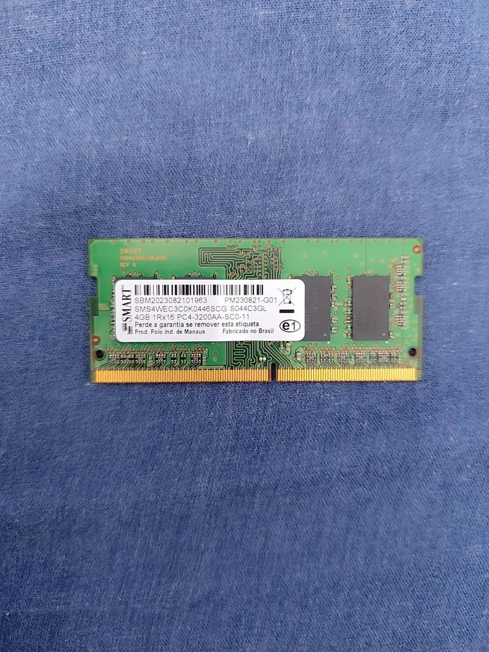 Memória RAM DDR4 para notebook: 4gb, 3.200 mhz