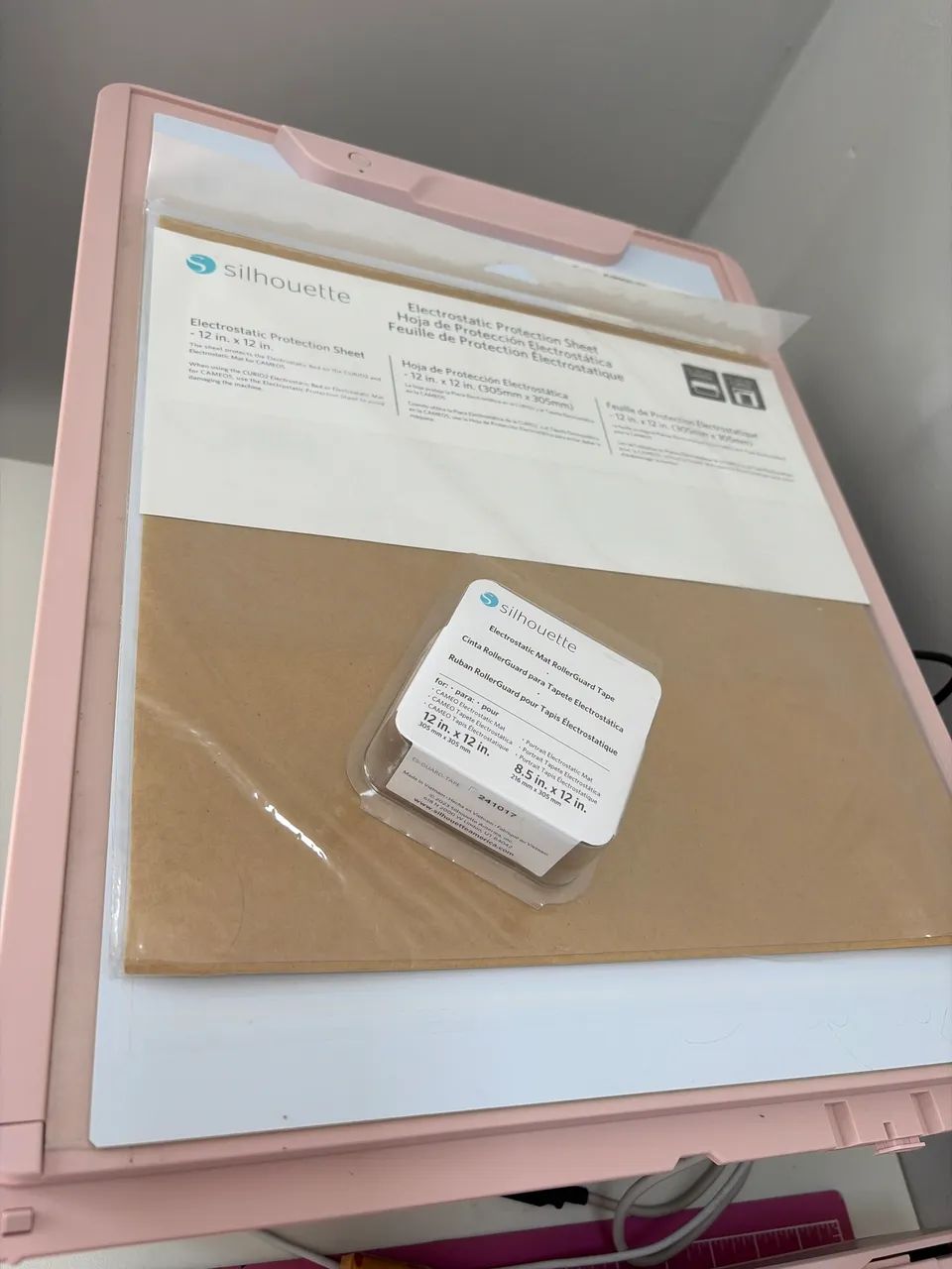 Base ELETROSTÁTICA Silhouette CAMEO 5 rosa