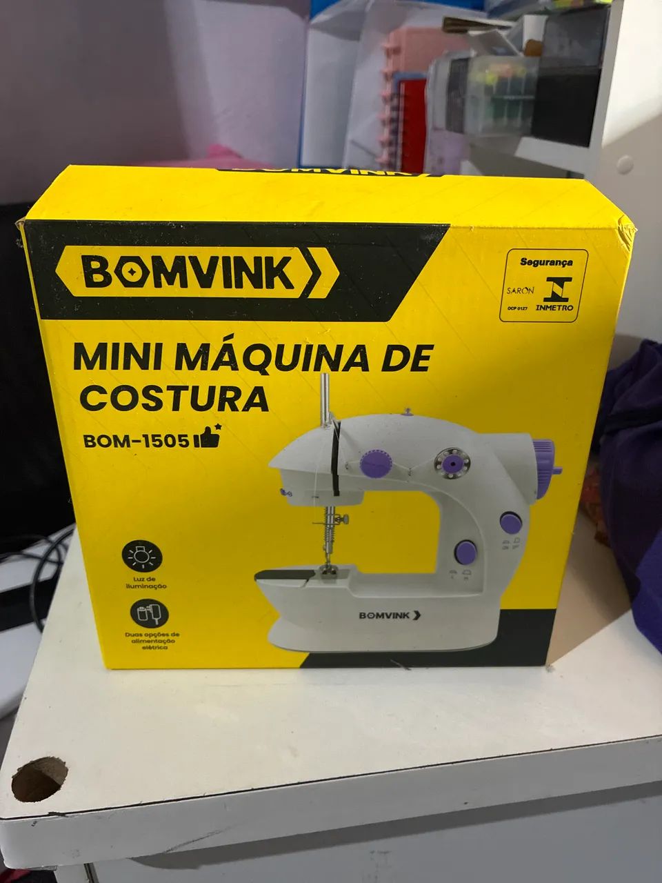 Mini máquina de costura 