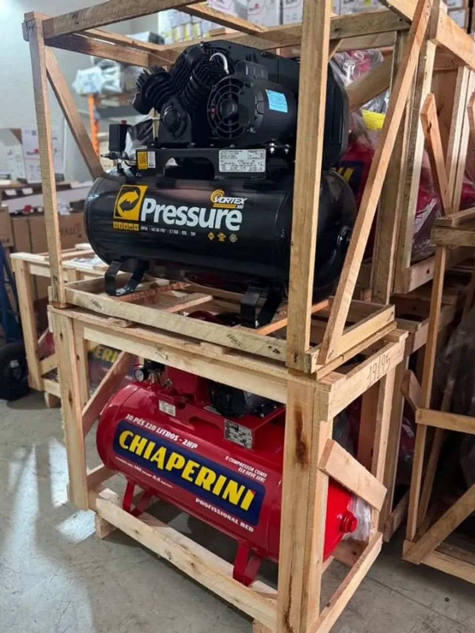 Compressores de Ar 140Psi 2cv Chiaperini 110L e Pressure de 110L (Loja) - Foto 4