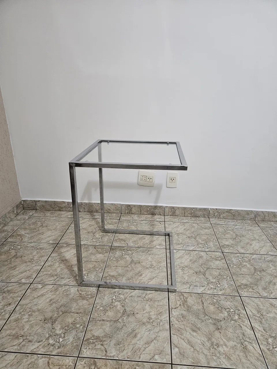 Mesa canto vidro 