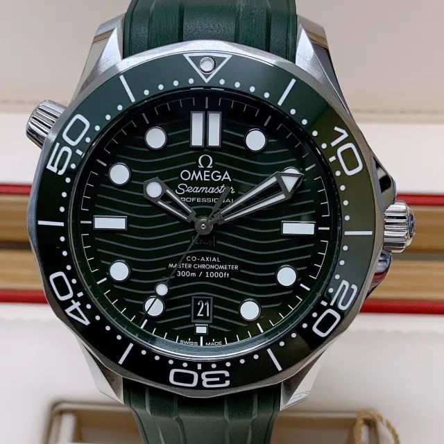 Omega Seamaster Verde Automático Suíço C Garantia