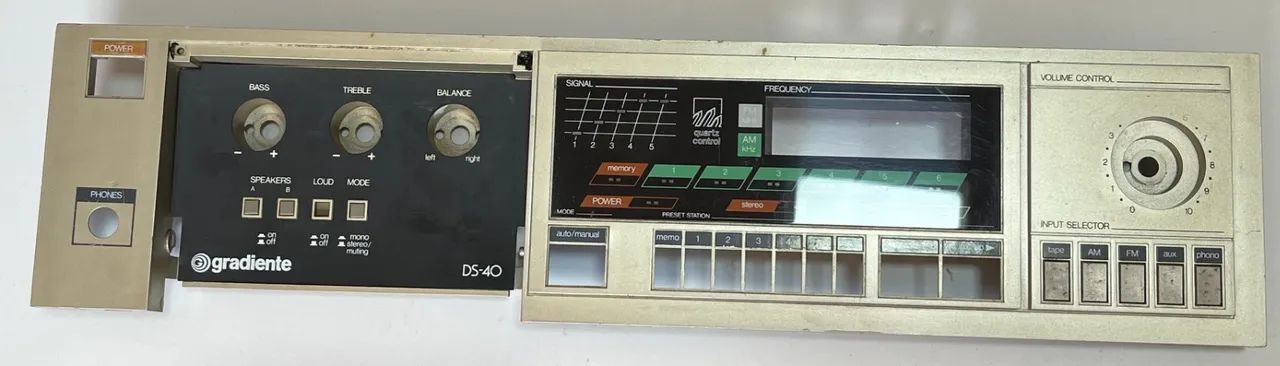 Receiver Gradiente DS-40 - Painel Frontal com Acrílico