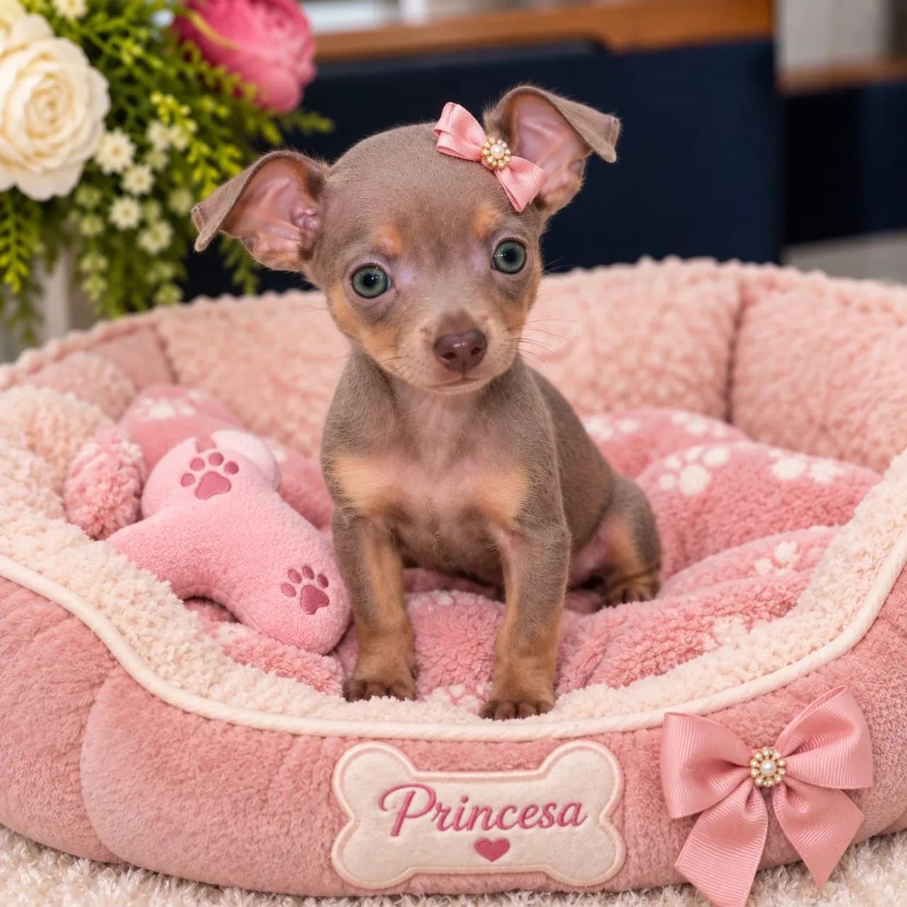 Pinscher mini macho e fêmea 
