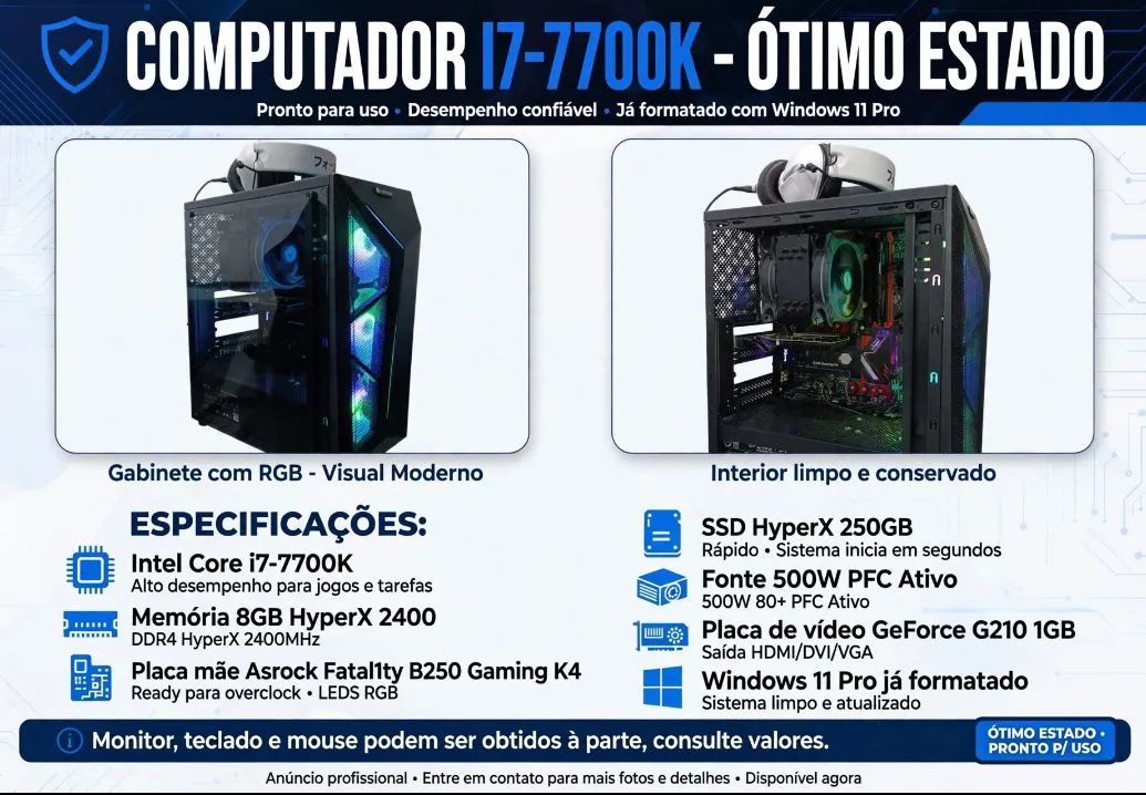 PC I7 7° 7700k