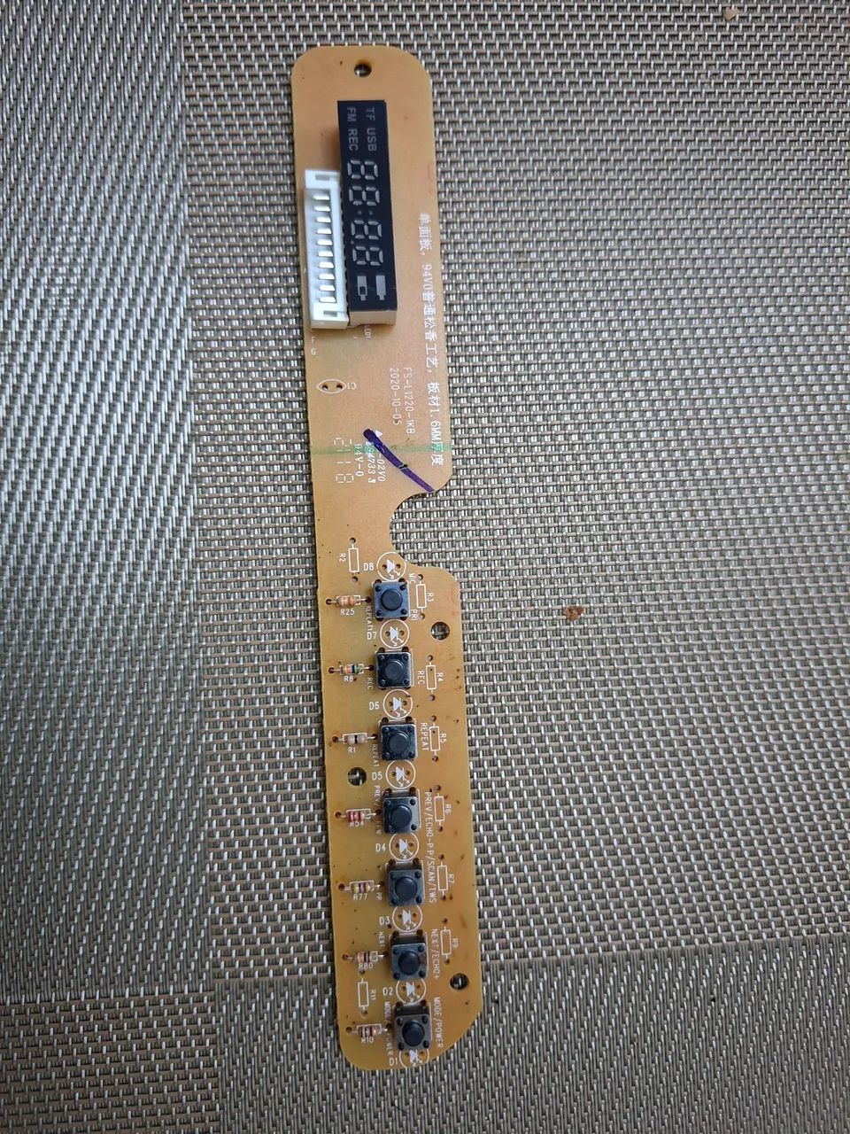 Placa e bateria 