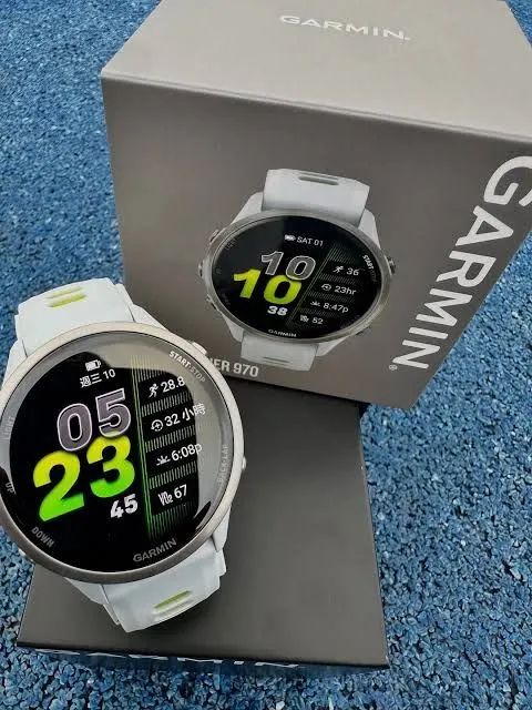 Relogio Garmin Forerunner 970 Branco - Foto 2
