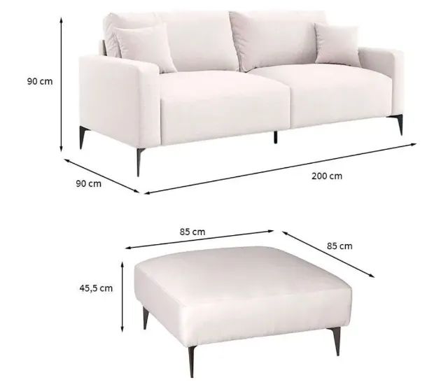 Sofa branco modulado bouclet - Foto 2