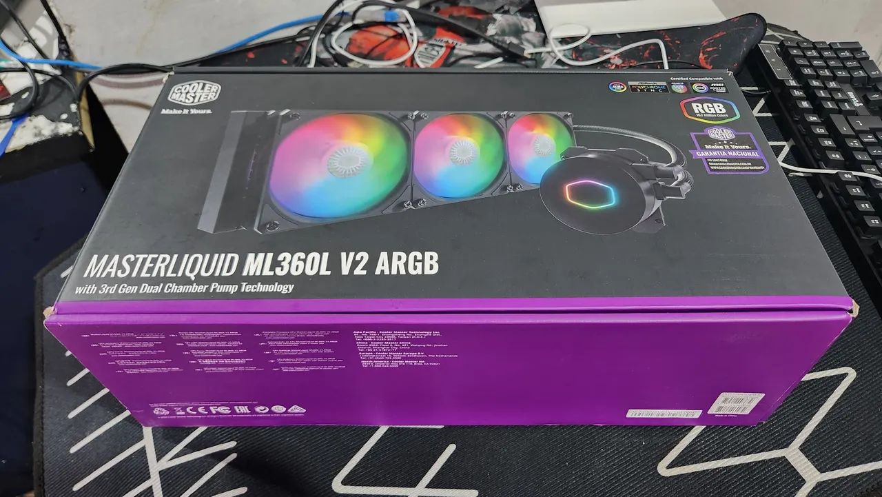 Water Cooler Cooler Master MasterLiquid RGB, 360mm, Intel-AMD, - Foto 3