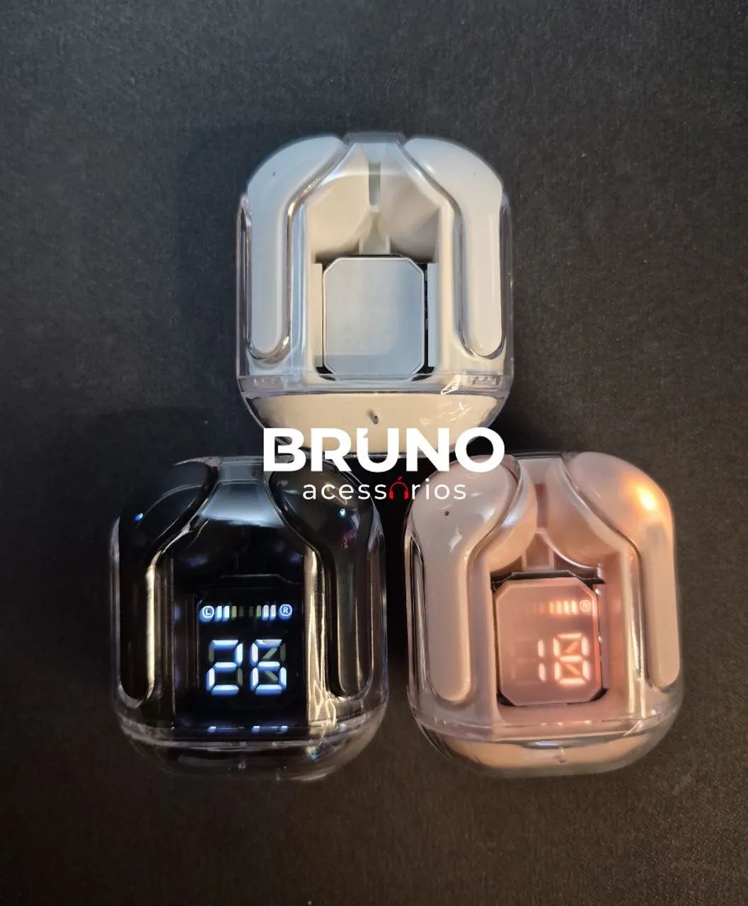 Fone de ouvido Bluetooth Colorido
