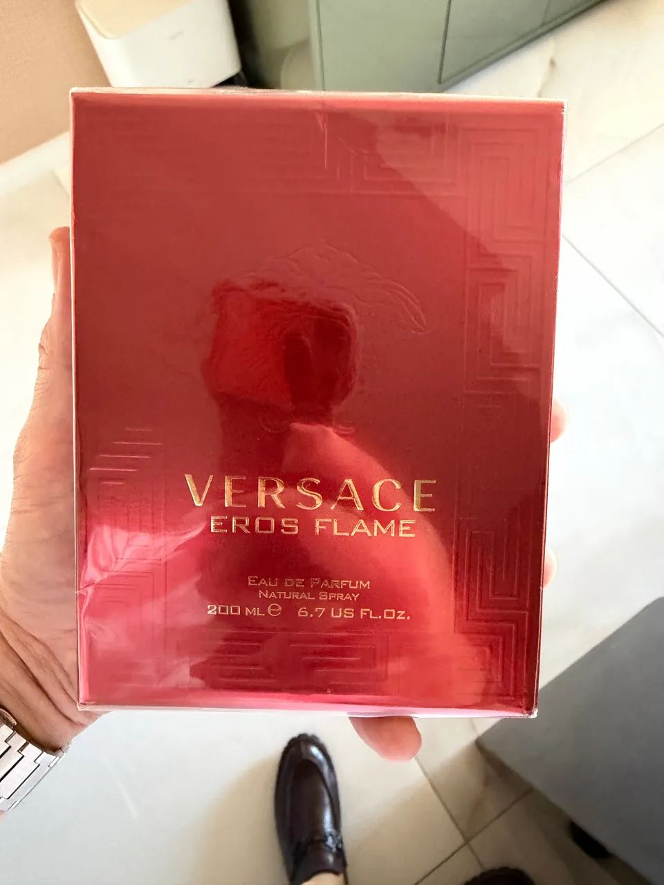 Perfume Versace Eros Parfum 200ml - Foto 2