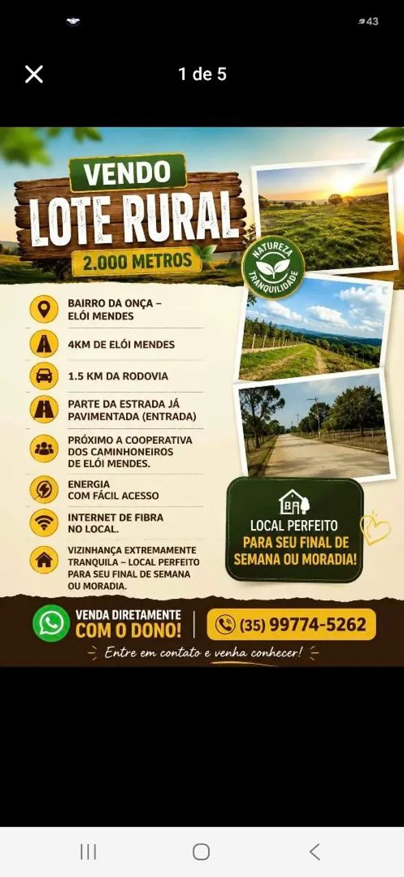 Excelente localização - Elói Mendes