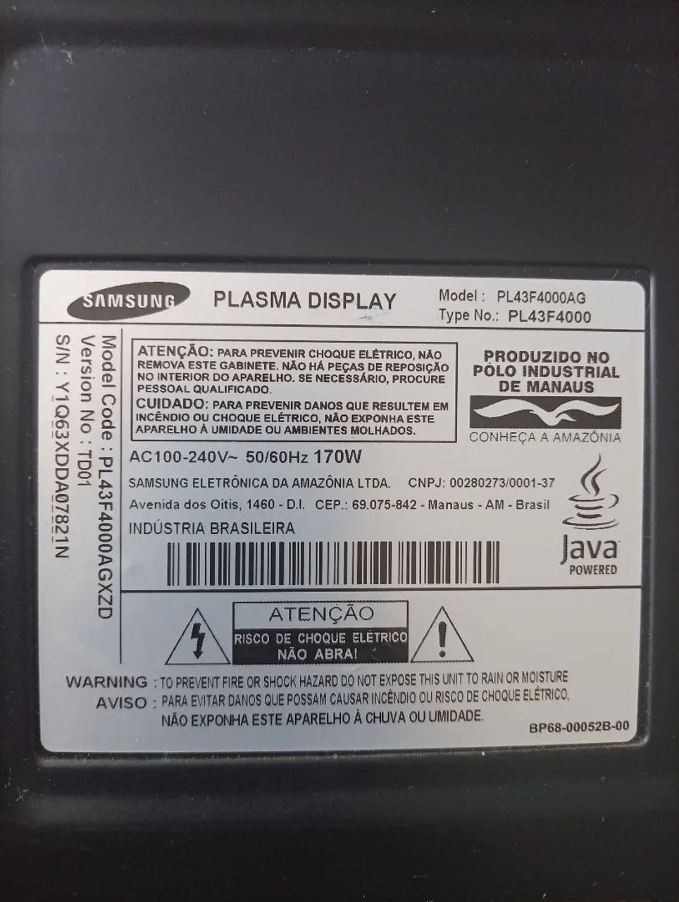 Vendo tv plasma 43 polegadas  - Foto 3