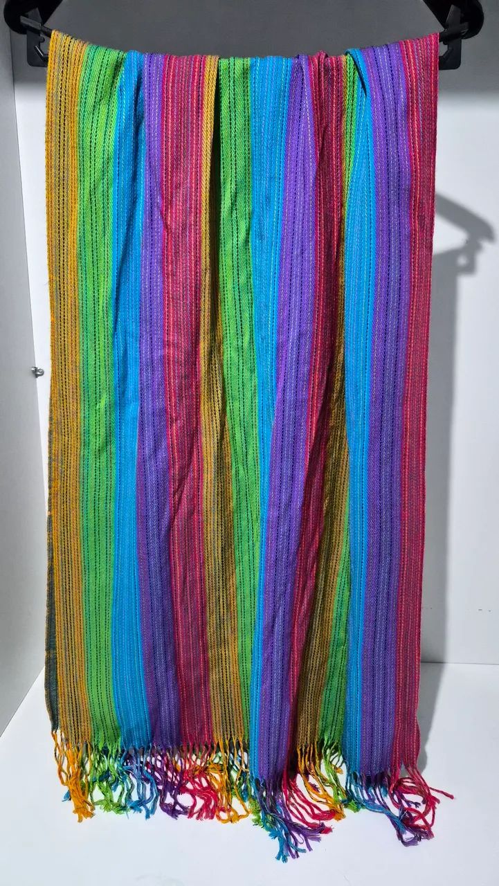 Xale em lã meclada 170x65 cm