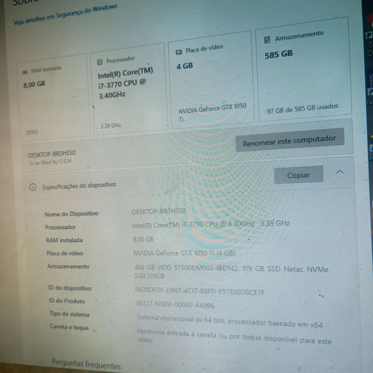 Computador Gamer i7 GTX 1050ti - Foto 5