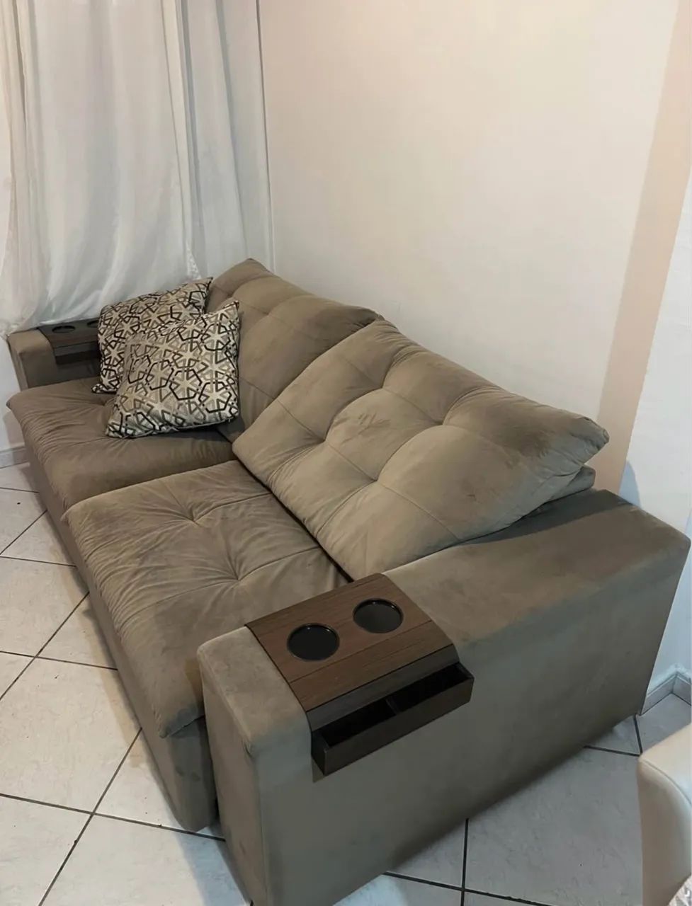 Sofá Retrátil e Inclinável - 2,30 M  - Foto 2