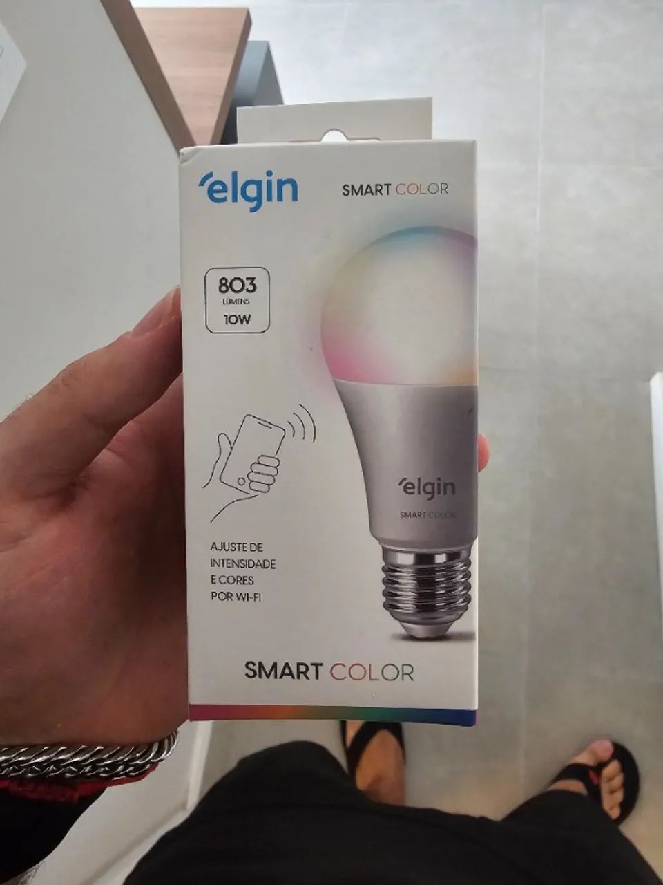 Lâmpada Inteligente Bulbo Rgb Smart Color Elgin